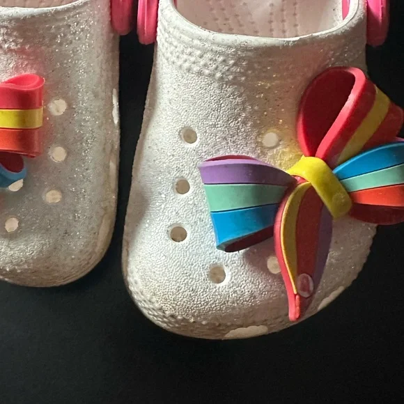 Crocs Kids' Jojo Siwa Glitter Rainbow Clog Toddler Size C5 - Picture 4 of 4